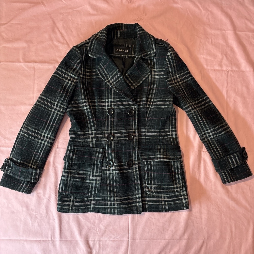 Grunge winter peacoat